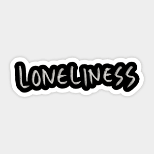 Hand Drawn Loneliness Sticker